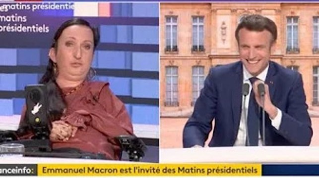 Un peu d'humour, excusez-moi : Emmanuel Macron éclate de rire face à une sympathique invitée de Fr