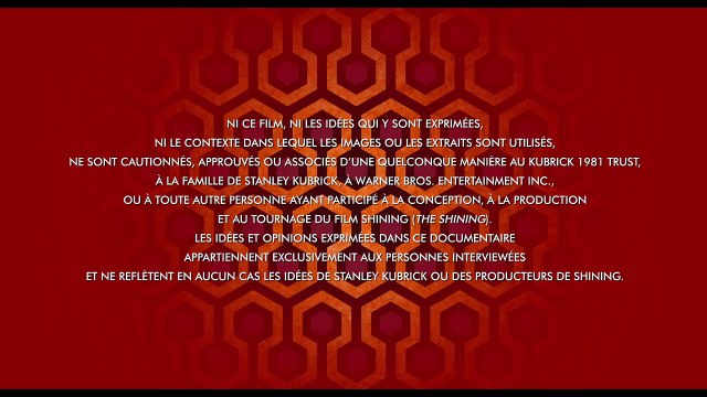 Room 237 Extrait vidéo VO