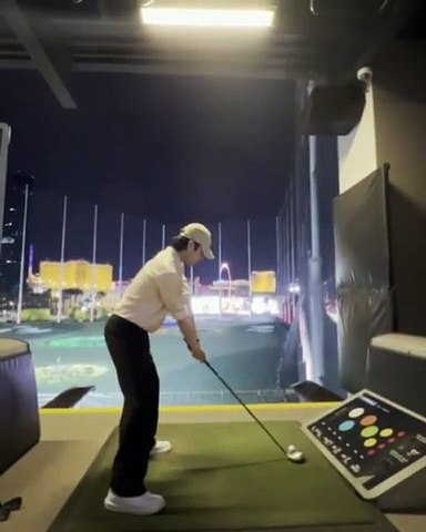 V with golf
