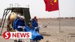 China's Shenzhou-13 astronauts return to Earth