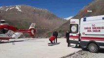 Son dakika sağlık: Kalp hastası vatandaş ambulans helikopterle hastaneye kaldırıldı