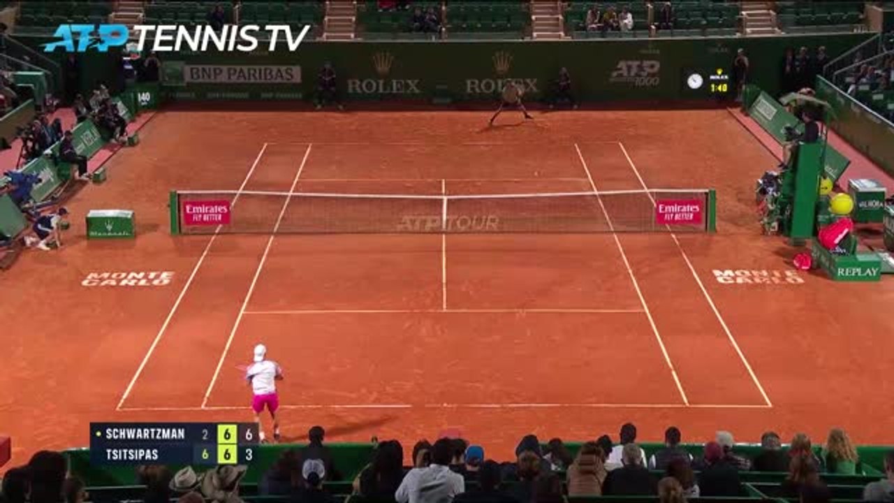 Highlights: Tsitsipas bezwingt Schwartzman
