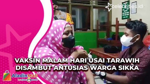Vaksin Malam Hari Usai Tarawih Disambut Antusias Warga Sikka