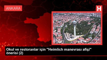 Okul ve restoranlar için "Heimlich manevrası afişi" önerisi (1)