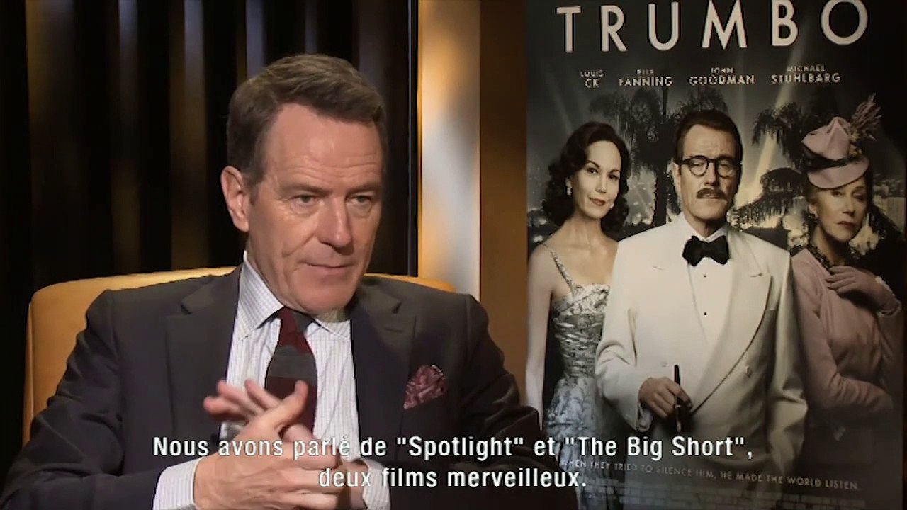 Bryan Cranston : "Dalton Trumbo a passé l'épreuve du temps"
