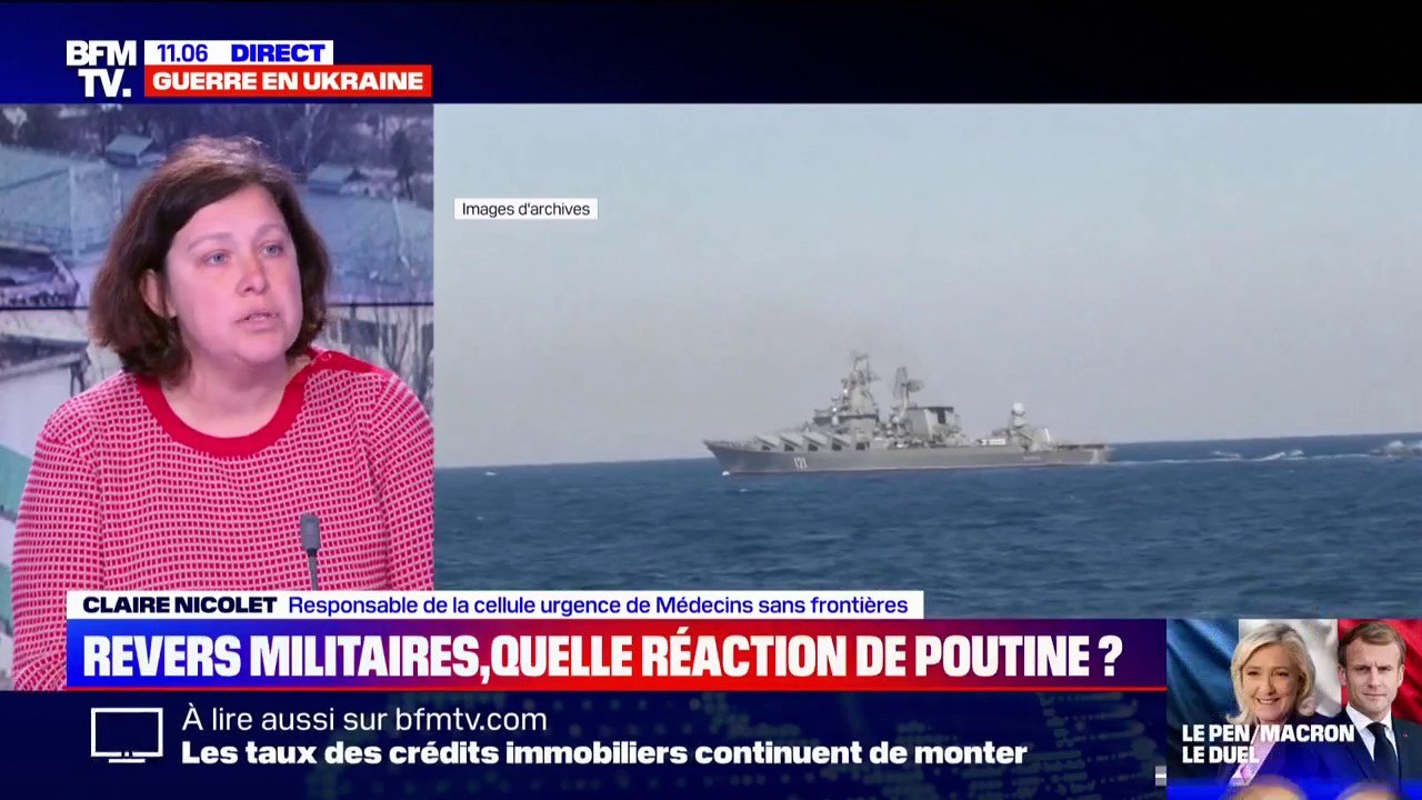 Claire Nicolet (Médecins sans frontières) à propos des Ukrainiens: "Ils sont très dignes et demandent très peu"