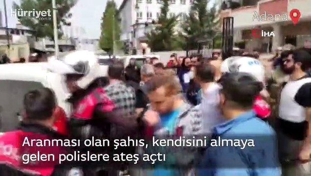 Aranması olan şahıs, kendisini almaya gelen polislere ateş açtı