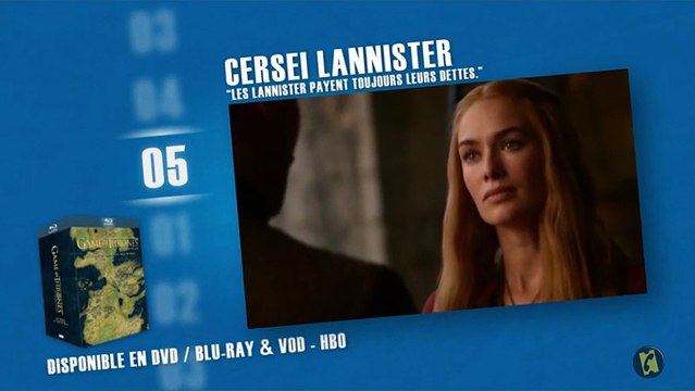 Les enfoirés dans Game of Thrones (saisons 1 à 3)