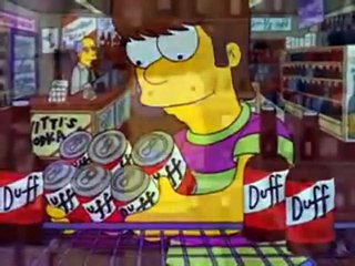 Homer Simpson et sa passion dévorante pour la bière "Duff"