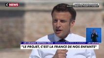 Emmanuel Macron : «c’est un projet pour l’égalité des chances, par l’école, par la culture, par le sport»