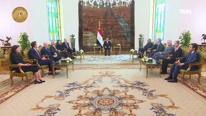الرئيس السيسي يبحث مع وفد الكونجرس الأمريكي تعزيز العلاقات الثنائية