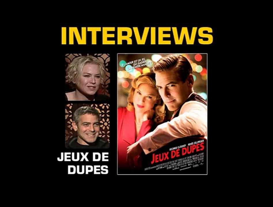 George Clooney, John Krasinski, Renée Zellweger Interview : Jeux de dupes