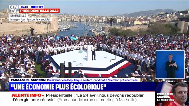 Meeting d'Emmanuel Macron à Marseille: Nous formerons 400.000 personnes en plus aux métiers de la transition écologique