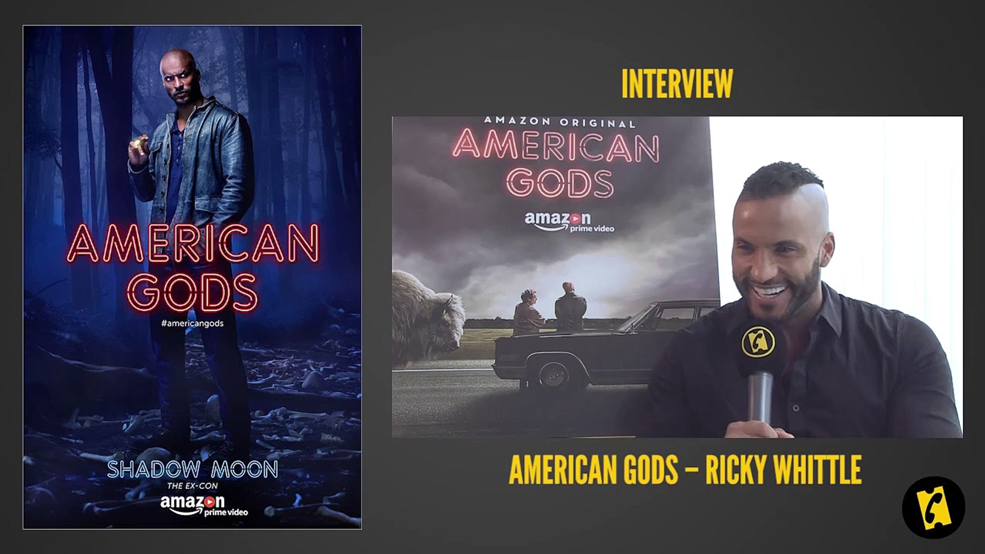 Ricky Whittle : "American Gods c&#039;est un Avengers avec des Dieux" -  Vidéo Dailymotion