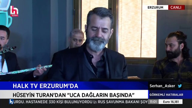 Hüseyin Turan'dan canlı performans -Uca Dağların Başında