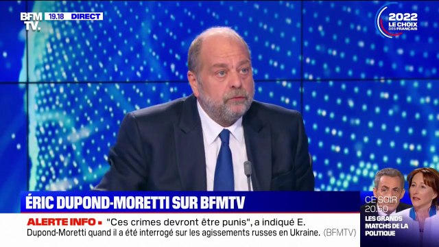 Meeting d'Emmanuel Macron à Marseille: C'était un discours consacré à l'écologie qui parle à la jeunesse , salue Éric Dupond-Moretti