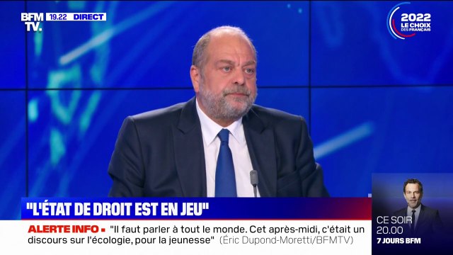 Éric Dupond-Moretti: Marine Le Pen est liée avec la Russie