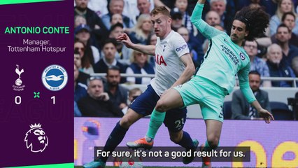 'If you can't win, you must not lose' - Conte rues Spurs display