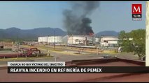 Se reactiva incendio en refinería de Pemex en Salina Cruz, Oaxaca