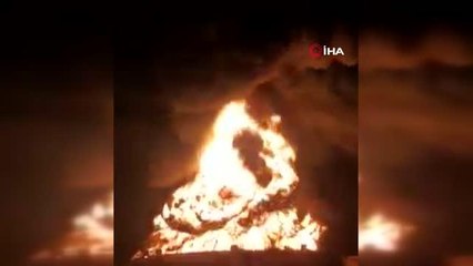 Meksika'da petrol rafinerisinde yangın