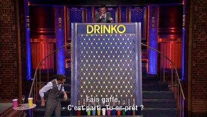 Jason Sudeikis et Jimmy Fallon jouent au Drinko