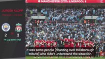Klopp accepts Man City apology over Hillsborough chants