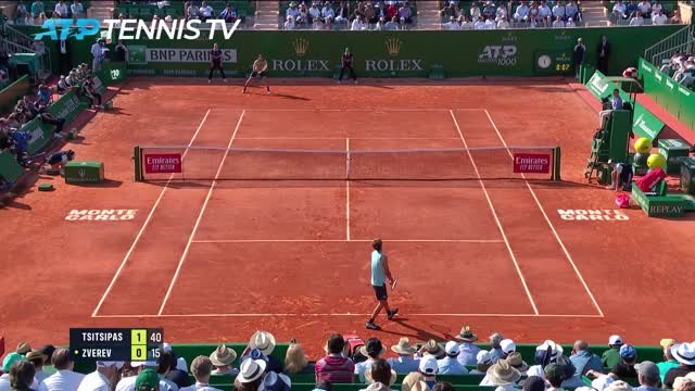 Monte-Carlo - Tsitsipas n'a fait qu'une bouchée de Zverev