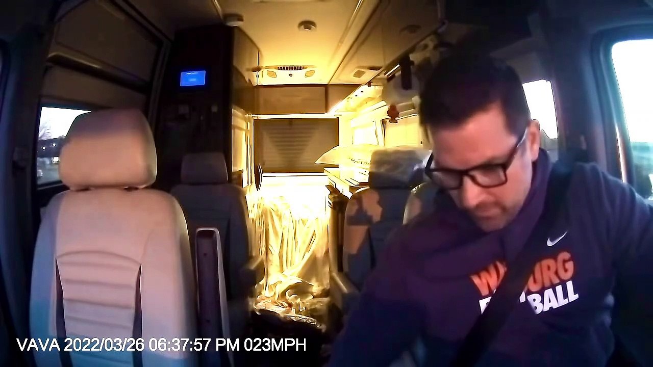 Quick Stop Sends Wife Flying Forward