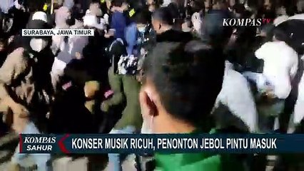 Konser Ndarboy Genk di Surabaya Ricuh, Penonton Membeludak dan Menjebol Pintu Masuk!
