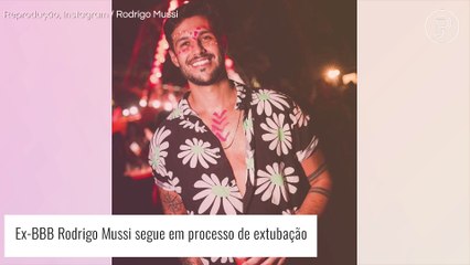 Ex-BBB Rodrigo Mussi, em processo de extubação, inicia fisioterapia: 'Dobrando e esticando braços'