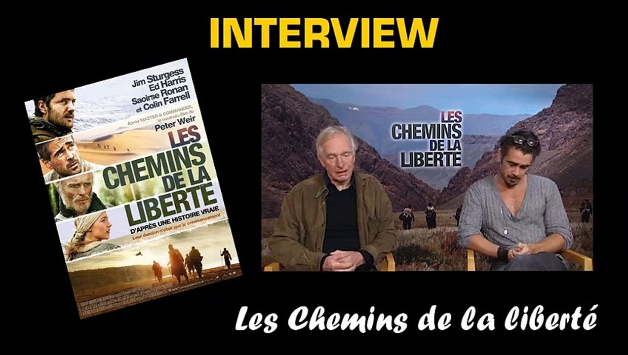 Colin Farrell, Ed Harris, Saoirse Ronan, Jim Sturgess, Peter Weir Interview : Les Chemins de la liberté