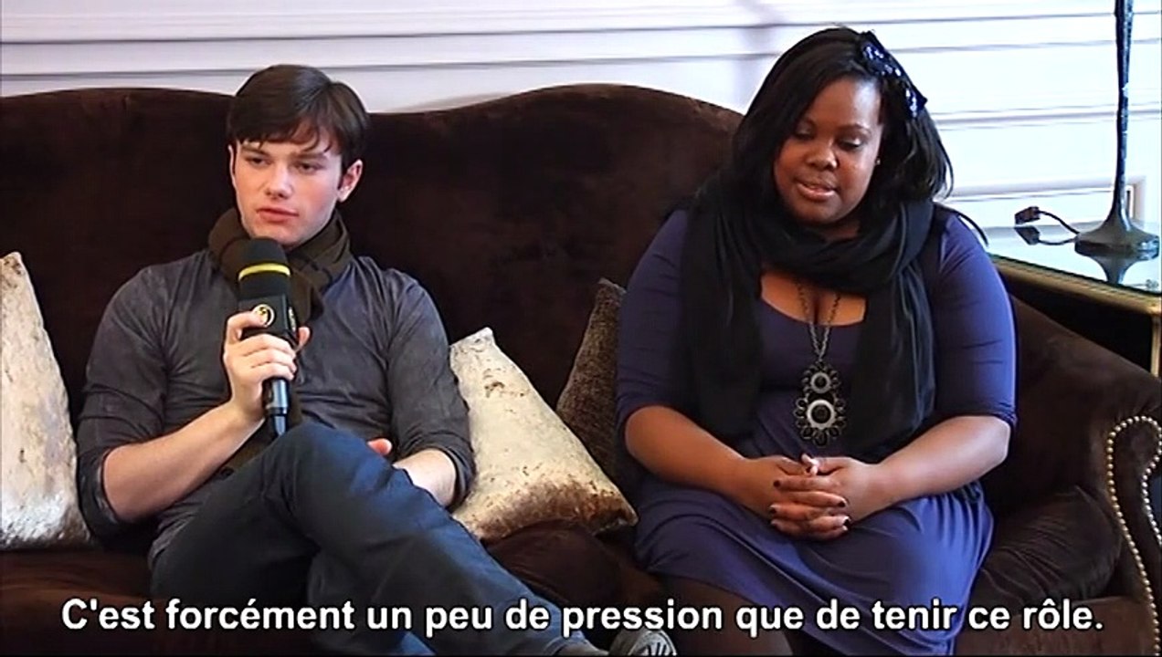 Chris Colfer, Amber Riley Interview 2: Glee