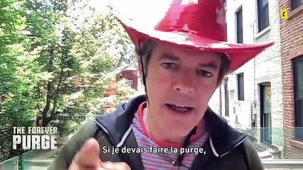 American Nightmare 5 : Sans limites : le scénariste et le producteur au micro