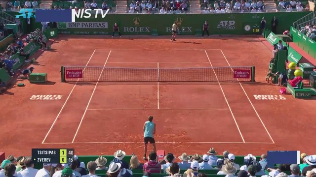 Defending champion Tsitsipas beats Zverev to make Monte Carlo final