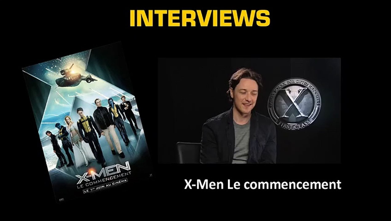 Michael Fassbender, Nicholas Hoult, January Jones, James McAvoy Interview 3: X-Men: Le Commencement