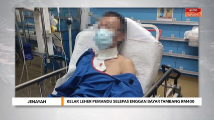 Jenayah | Kelar leher pemandu selepas enggan bayar tambang RM400