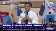 Meeting d'Emmanuel Macron à Marseille: le président-candidat a joué la carte verte à une semaine du scrutin