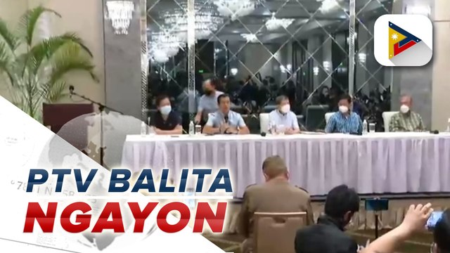 Natapos na ang joint press conference nina Mayor Isko Moreno Domagoso, Sen. Ping Lacson, at dating Sec. Norberto Gonzales; Samantala, nakahabol sana si Sen. Manny Pacquiao na galing sa Gensan ngunit hindi nakadalo ngayong araw;