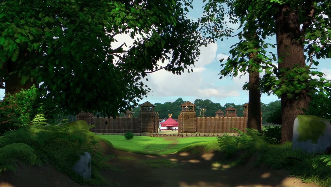 Astérix - Le Domaine des Dieux - EXTRAIT "Arrachage d'arbres"