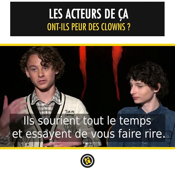 Les acteurs de "Ça" ont-il peur des clowns ?