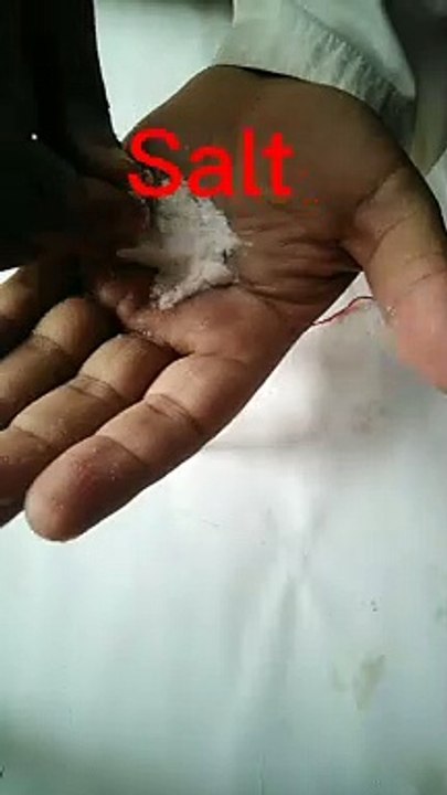 experiment.ice salt and water.