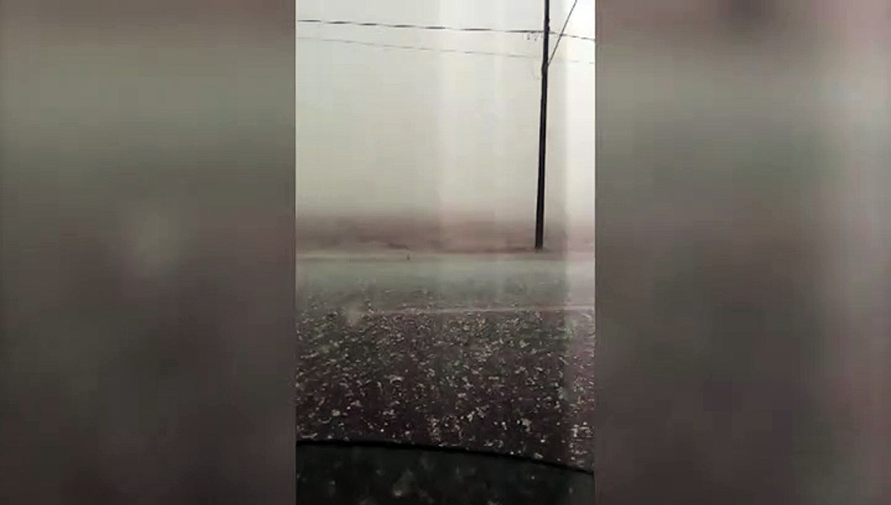 Tempestades severas podem atingir Cascavel na noite de hoje; veja estragos na região por conta de granizos