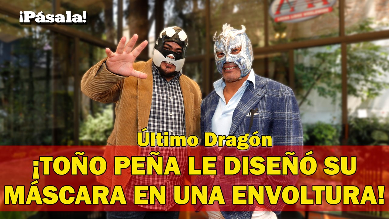 TOÑO PEÑA LE DISEÑÓ SU MÁSCARA EN UNA ENVOLTURA