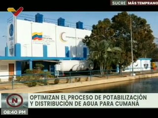 Sucre | Optimizado el sistema de potabilización de agua para la ciudad de Cumaná