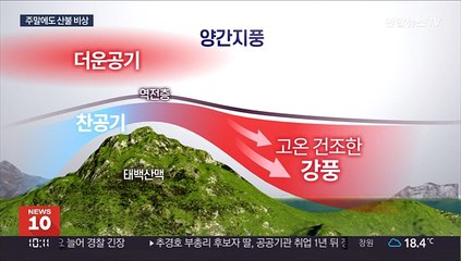 양간지풍에 '활활'…주말 초여름 더위 속 산불 비상