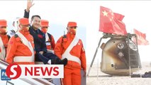 China's Shenzhou-13 astronauts arrive in Beijing