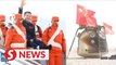 China's Shenzhou-13 astronauts arrive in Beijing