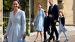 Kate dazzles as Duchess arrives at Easter service with William, George and Charlotte