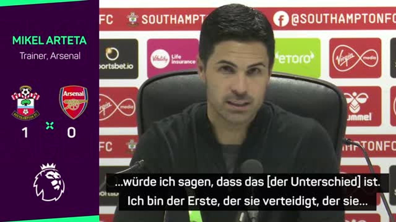 Arteta: 'Bin der Erste, der sie verteidigt'