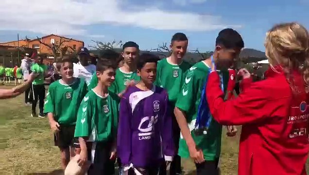 REMISE DE LA COUPE : LES U15-2 CHAMPIONS A BLANES